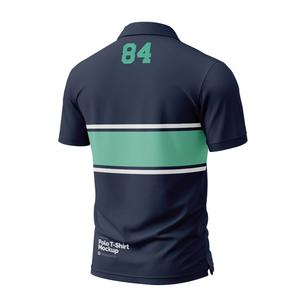 Fournisseur de polos de golf sportifs personnalisés OEM pour hommes, de qualité supérieure, en spandex et polyester, avec impression par sublimation, nouvelle collection, séchage rapide, vente en gros - Product Image 2
