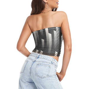 Soutien-gorge bandeau push-up sans bretelles pour femme, bonnet complet, sans armatures, style crop top, lingerie sexy avec coussinets amovibles - Product Image 3