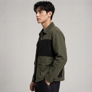 Veste en jean classique pour homme, tissu en denim de coton, construction durable, fermeture boutonnée, coupe confortable, vêtement d'extérieur décontracté pour tous les jours, OEM - Product Image 3