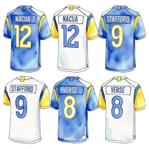 Maillot de football respirant 2026 personnalisé avec nom d'équipe, 100 % polyester, impression par transfert thermique, 320 grammes, antibactérien - Product Image 1