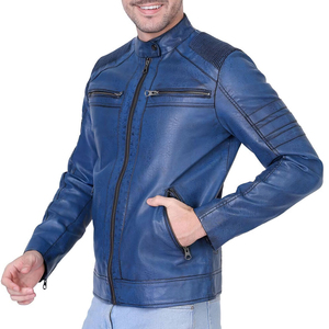 100% High Quality Cowhide Leather Streetwear Jacket <b>Fabric</b> New Stylish Breathable Quick Dry Waterproof Reversible <b>Sherpa</b> Men's - Product Image 4