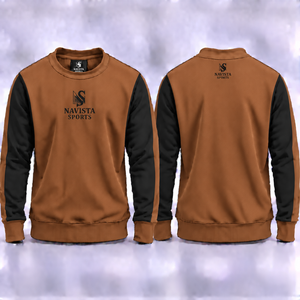 Sudadera de Algodón Grueso con Cuello Redondo y Forro Polar Ecológico para Hombre, Corte Regular, Hombros Caídos, Diseño con Pedrería - Product Image 2