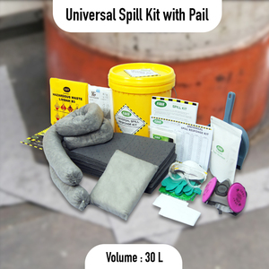 ชุดอุปกรณ์ดูดซับสารเคมีและน้ำมันรั่วไหลอเนกประสงค์ ขนาด 30 ลิตร สำหรับควบคุมการรั่วไหลในกรณีฉุกเฉิน เหมาะสำหรับใช้ในโรงงาน คลังสินค้า และเวิร์กช็อป - Product Image 2