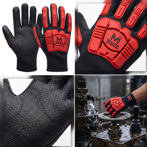 Wholesale Custom Anti-Impact Mechanics Work <b>Gloves</b> Breathable Mesh Back Reinforced Cuff General Purpose Anti-Slip Touchscreen - Product Image 5