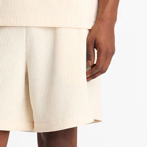 กางเกงขาสั้นผู้ชายคุณภาพสูง เหมาะสำหรับการพักผ่อนที่บ้าน การเคลื่อนไหวกลางแจ้ง และการใช้งานในช่วงวันหยุด / ดีไซน์ทันสมัยพร้อมเชือกผูก - Product Image 4