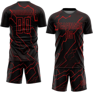 Maillots de football de sublimation haute qualité pour adultes, entraînement, designs personnalisés, manches courtes, respirants pour hommes - Product Image 6