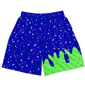 Pantalones cortos Ice for Bomp Pop Drip para jóvenes, personalizados, de béisbol, para entrenamiento, estilo urbano, de pana, de cintura media, con bolsillos de pana, entrepierna de 5 pulgadas - Product Image 3