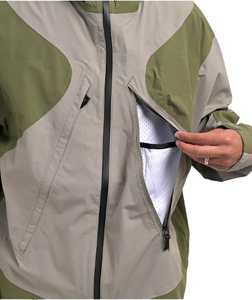 Men's Autumn Windbreaker Safari <b>Jacket</b> Hooded Knitted Zipper <b>Waterproof</b> Breathable Lightweight Long Sleeve Design Outdoor - Product Image 4