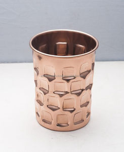 Tasses en cuivre avec motif floral, style vintage, poignée résistante à la rouille, tasses en cuivre pour boissons froides et décoration de table - Product Image 6