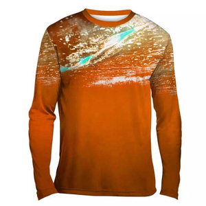 OEM 2025 Anti-UV Fishing Shirts Men's Summer Outdoor Clothing with <b>Sunscreen</b> Long Sleeve Fish Print Casual Shirts 50 Unisex - Product Image 1