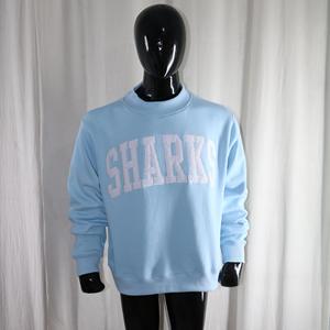 เสื้อสเวตเชิ้ตผู้หญิง SHARKS คอเต่า ผ้าฟลีซฝรั่งเศส 100% คอตตอน หนา 450 GSM ทรงโอเวอร์ไซส์  ปักอักษรตามสั่ง - Product Image 2