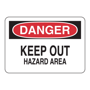 Panneau de signalisation de zone dangereuse - Intérieur/extérieur industriel - Sécurité - PVC imprimé UV - Product Image 1