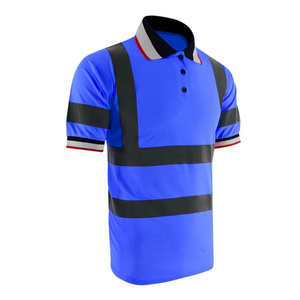 <b>Yellow</b> Hi Vis Polyester <b>Polo</b> <b>Shirt</b> Reflective Safety Workwear Quick Dry CE Certified Short Sleeve Construction Warning Uniform - Product Image 1