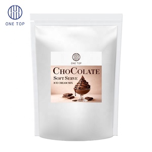 ผงไอศกรีมซอฟต์เสิร์ฟรสช็อกโกแลตบราวน์ ONE TOP สำหรับทำชานมไข่มุก บรรจุถุง 1 กก. ผลิตในไต้หวัน อายุการเก็บรักษา 2 ปี - Product Image 3