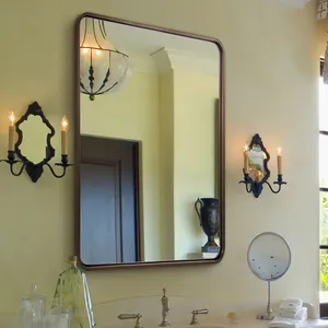 Handmade Metal Wall <b>Mirror</b> Premium Artistic Decorative Accent <b>Mirror</b> for Living Room Bedroom Dining Room Modern InteriorGold - Product Image 1