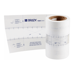 Pochoir de marquage au sol à faible adhérence Brady PaintStripe pour les zones de travail industrielles - Product Image 2