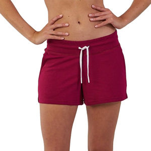 Wholesale Women's Cross Fit Gym Board Shorts Breathable Quick Dry <b>Elastic</b> Waist High Quality Polyester/Cotton <b>Lace</b> Full Color - Product Image 6