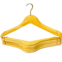 Cintres en bois de pin personnalisés abordables de grande qualité à faible quantité minimale de commande pour les acheteurs en gros