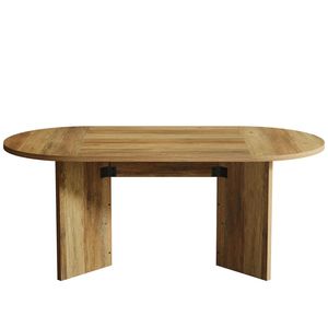 Mesa de Comedor Ovalada para Sala de Estar y Cocina, Mesa de Centro para Café, Mueble Multiusos - Product Image 6