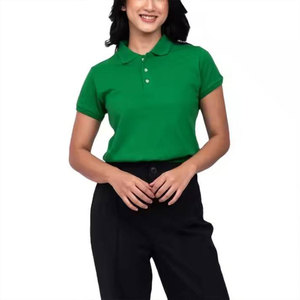 Meilleur Prix – Chemise Formelle Unie pour Femme, Logo Personnalisé, Manches Courtes, Tissu Piqué Respirant, Tenue de Golf, Vêtement de Sport, Uniforme de Travail - Product Image 5