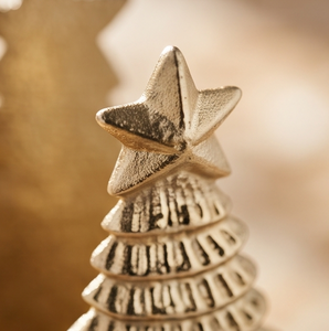 Porte-serviettes en métal motif sapin de Noël, finition texturée, pour cuisine et salle à manger, article pour commande en gros - Product Image 4