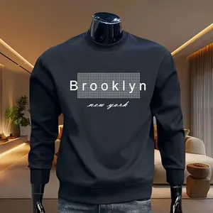 Sweat-shirt Homme 2026 – Tendance Urbaine Décontractée, Col Rond, Manches Longues, Pull Confortable Haut de Gamme pour Printemps-Automne, Idéal Extérieur et Chaud - Product Image 4