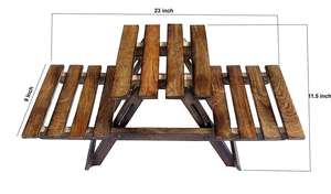 3-Tier Wooden Plant <b>Stand</b> Brown Finish Multi Level Indoor Outdoor Plant Display Rack Space Saving Decorative Flower Pot Holder - Product Image 3