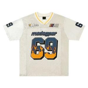 Wholesale Classic 2026 Sublimation Transfer Print 300 Grams Oversized Crop <b>Patchwork</b> Vintage Jerseys-with Pattern Sportswear - Product Image 4