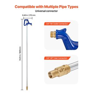 Grifo Exterior Anticongelante de 6.22 Pies para Jardín, Resistente a la Congelación, Profundidad de Entierro de 48 Pulgadas, Tubería NPT de 3/4 Pulgadas, Sistemas de Riego Agrícola - Product Image 5
