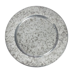 ROYAL HOME COLLECTION Assiette de Présentation Moderne en Acier Inoxydable avec Bord Perlé Finition Argentée pour Mariage et Décoration de Table à Manger - Product Image 4