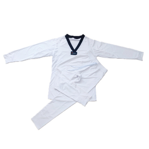 Uniforme de Taekwondo Personalizado, Dobok, Traje de Entrenamiento de Artes Marciales y Karate, Estilo Aprobado por la WTF, Gi Blanco - Product Image 3