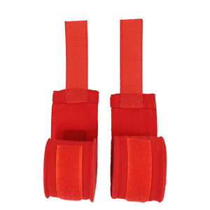 ผ้าพันมือสำหรับชกมวยแบบขายส่งจากโรงงาน ออกแบบเองได้ สีแดง สำหรับยกน้ำหนัก พาวเวอร์ลิฟติ้ง ผ้าพันมือแบบรัดกระชับ ใช้ได้ทั้งมือซ้ายและขวา - Product Image 3