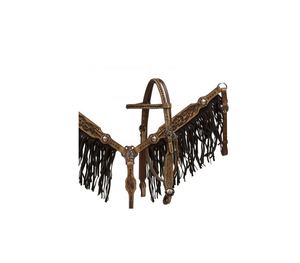 Casque occidental fait à la main, ensemble de bride et collier de poitrine, de haute qualité supérieure - Product Image 1