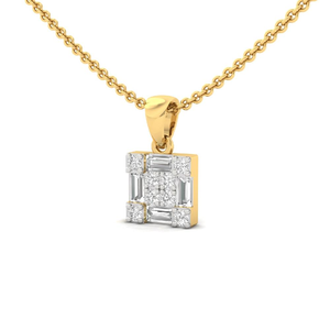Colgante Solitario de Diamante Cultivado en Laboratorio Elite Other Cut CVD, Chapado en Oro de 10K, Certificado GIA, Joyería Étnica, Regalo para Mujer - Product Image 1