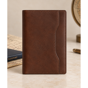 Crazy Horse Leather RFID Long Wallet <b>Passport</b> <b>Holder</b> with Curved Pocket Custom Logo OEM ODM Wholesale - Product Image 1