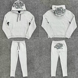 Conjunto Deportivo Unisex con Capucha, Sudadera y Pantalones Largos de Algodón, Estampado de Letras, Ropa Casual de Otoño - Product Image 1