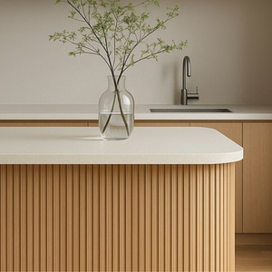 Paneles Tambour de Madera Sólida Contemporáneos para Diseño de Gabinetes Curvos, Cubiertas Flexibles de Madera para Muebles de Cocina Elegantes - Product Image 1