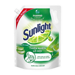 Sunlight Dishwashing Liquid Aloe Vera <b>Scent</b> 3.3 Kg in Bag - Product Image 1