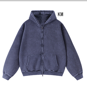 KM Venta al por Mayor Sudaderas y Hoodies Casuales para Hombre, 100% Algodón, Lavado Ácido, Cierre Completo, Lisas y Personalizables de Alta Calidad - Product Image 5