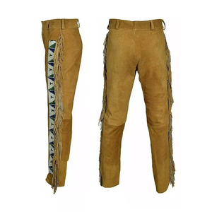 <b>Top</b> Quality Low Price Suede Leather Pants <b>Fringe</b> Material Leather Comfortable And Simple Look Good Design Online Sale - Product Image 5