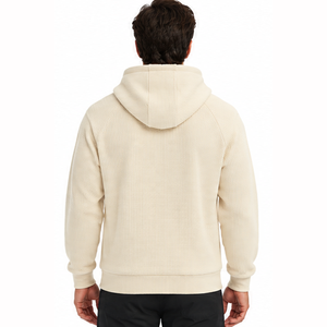 Sudadera con Capucha de Punto Waffle para Hombre, Diseño Personalizado, Estilo Casual Urbano, Manga Larga, Sudadera con Capucha al por Mayor de Fábrica - Product Image 6