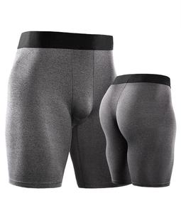 Shorts de compression athlétiques pour hommes à prix abordable avec logo personnalisé, vente en gros de shorts de compression de course pour hommes, collants de course ajustés pour hommes - Product Image 5