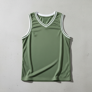 เสื้อบาสเก็ตบอลแขนกุดผู้ชายขายส่ง ผ้าตาข่าย ระบายอากาศ แห้งเร็ว เสื้อกีฬาแบบไม่มีแขน สั่งซื้อจำนวนมาก - Product Image 4