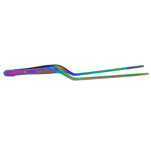 Multicolor Offset Chef Tweezers Used for Chef Plating and Useful for Chefs Stainless Steel Precision Food Decoration plating - Product Image 1