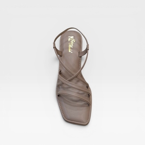 Sandales à talon carré pour femmes, élégantes, à brides, à bout ouvert, à enfiler, confortables, pour les occasions décontractées ou les soirées - Product Image 2