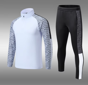 Ensemble de survêtement de football professionnel : veste d'entraînement zippée et pantalon, respirant et à séchage rapide - Product Image 2