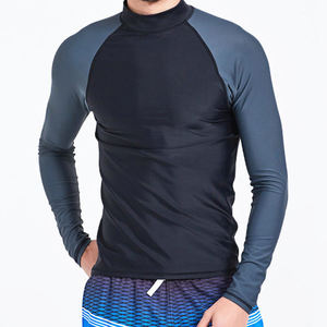 Camiseta Deportiva Cody Luna para Hombre, Manga Larga, Protección UV, Color Negro y Gris, Secado Rápido, Antibacteriana, Poliéster/Nailon - Product Image 1