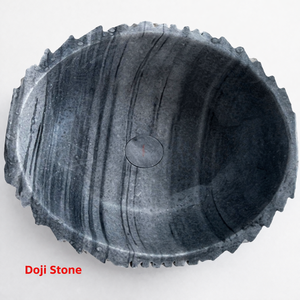 Luxury Modern Hand-Carved Marble Freestanding Wash <b>Basin</b>-Premium Sink Bowl for Bathroom Vanity in Hotels Resorts & Villas - Product Image 3