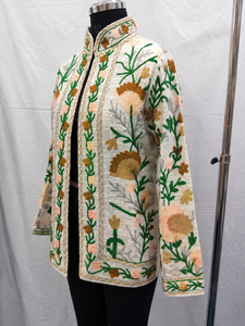 TNT Cotton Embroidered Floral <b>Jacket</b> for <b>Women</b> | Stylish Ethnic Open Front <b>Lightweight</b> Casual & Festive Wear - Product Image 4