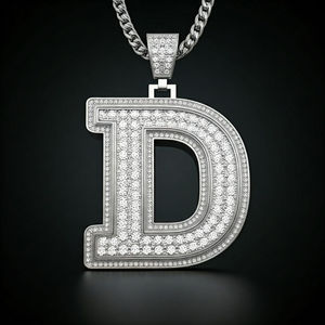 Poussière d'étoile en argent Sterling 925 Style religieux croix pendentif Moissanite diamant plaqué or Hip Hop pendentifs à la mode breloques - Product Image 3